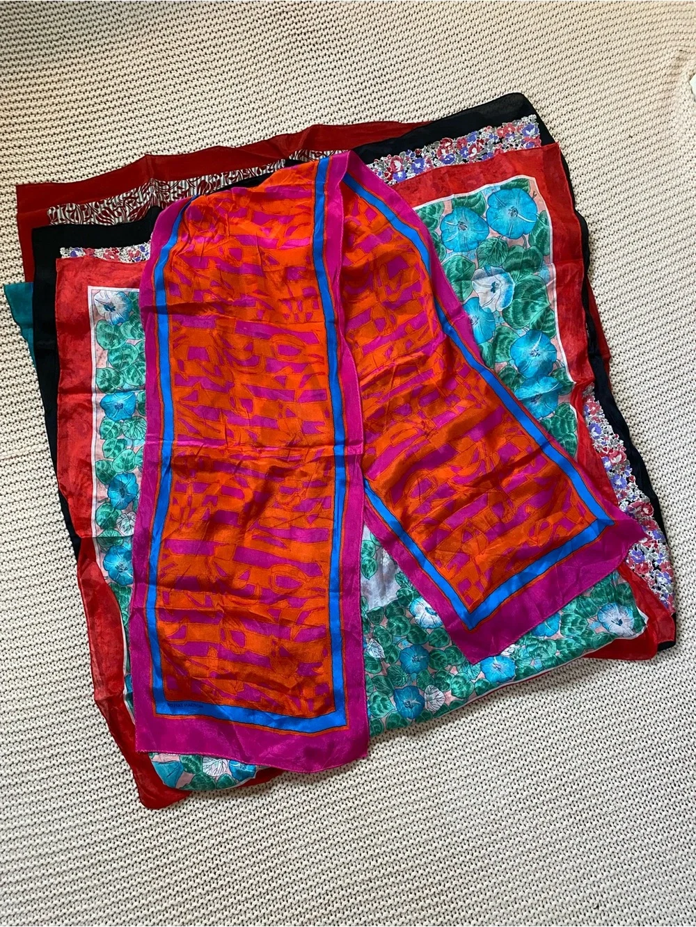 ✰ silk blend scarves bundle of 5 ✰